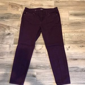 Cute purple skinny jean from The Loft